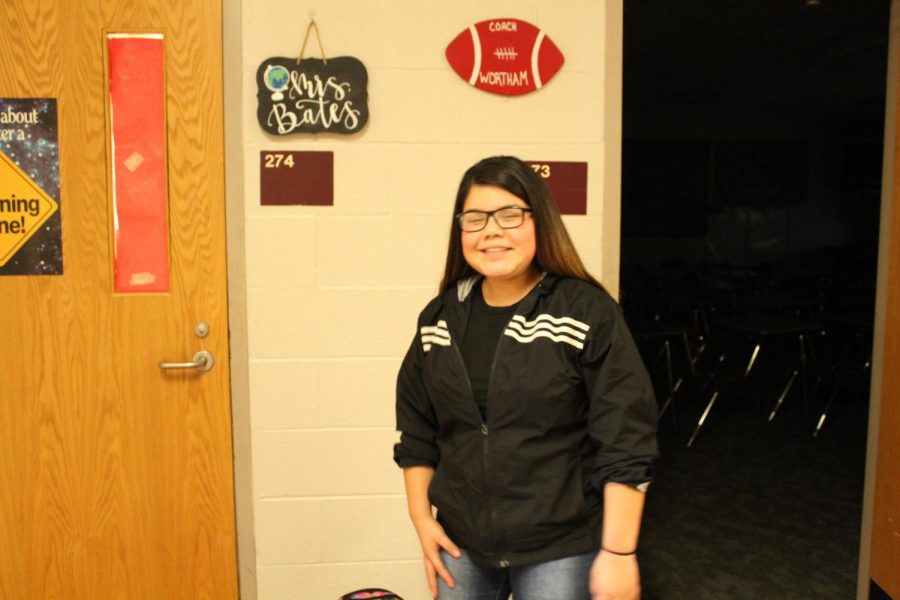 Andrea Vargas was one of the students who talked about the end of the fall semester.