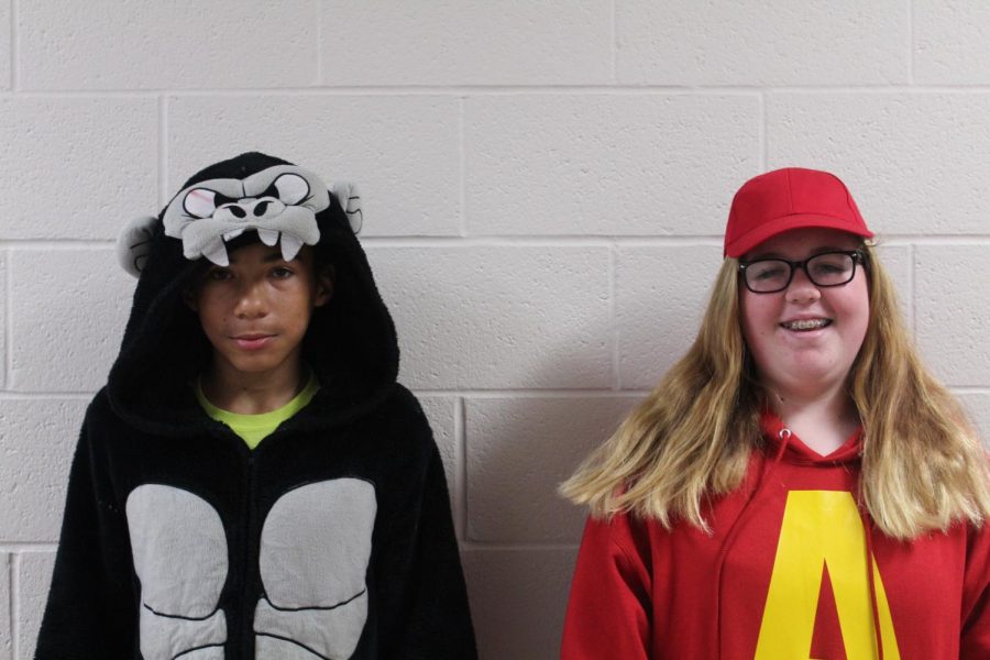 Dayton Cross and Kenzie Waggoner were among the students who dressed up for Favorite Character Day.