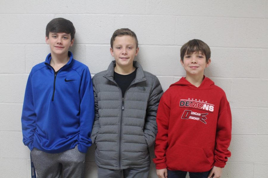 Mathew Smiddy, Tag Ensey and Travis Fowler placed in the Westmoore wrestling tournament.