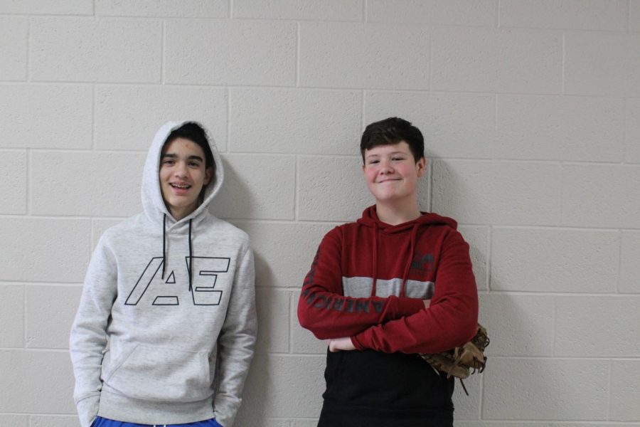 Cale May and Cole Lynch are among the team members for Duncan Middle School baseball.