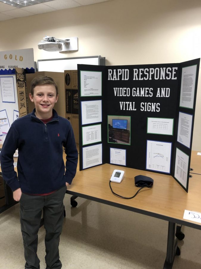 Tag Ensey won $200 in the Stephens County Science Fair.
