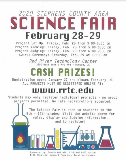 Stephens County Science Fair set for February 28th, 2020
