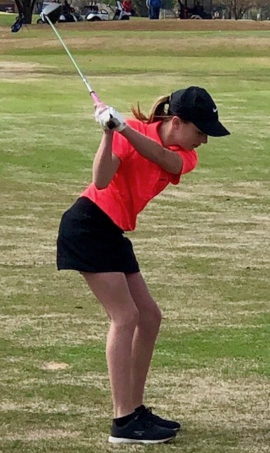 Julia Wilson, eighth grade golfer.