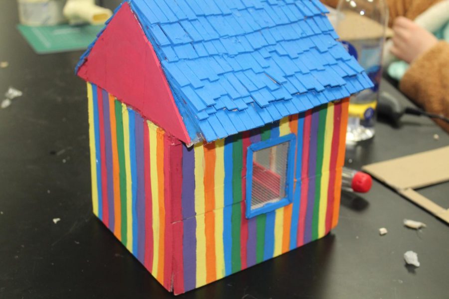 Castles STEM students finish up their shed projects