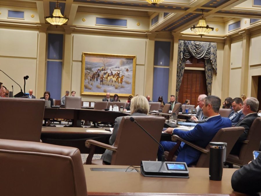 Oklahoma Senators meet during the Senate Education Committee on Tuesday.