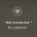 Chromebooks show that internet is not connected 