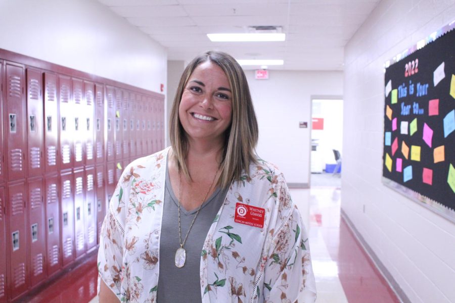 Whitney Gdanski is looking forward to the new school year and meeting new students.