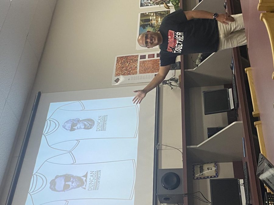 Coach Alston was talking about history in his History Club
