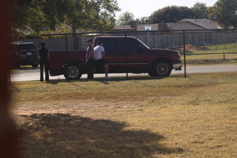 A truck was part of the action during the police situation, which lead to the lockdown at Duncan Middle School