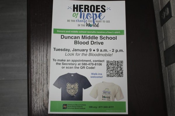 This is  the flyer for the blood drive.