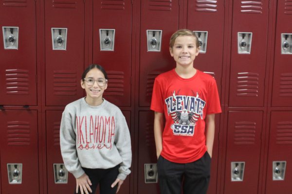 Carleigh Nalley and Walker Leonard are two of the NJHS members running for NJHS president-elect.