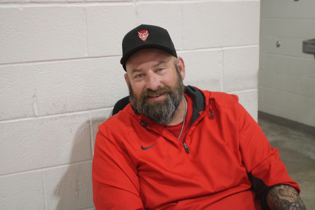 Eddie Mullins is the boys wrestling coach this year.
