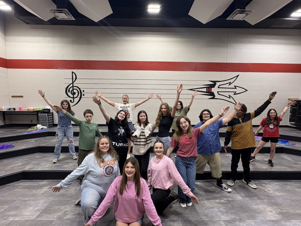 The Show Choir Students pose for a photo