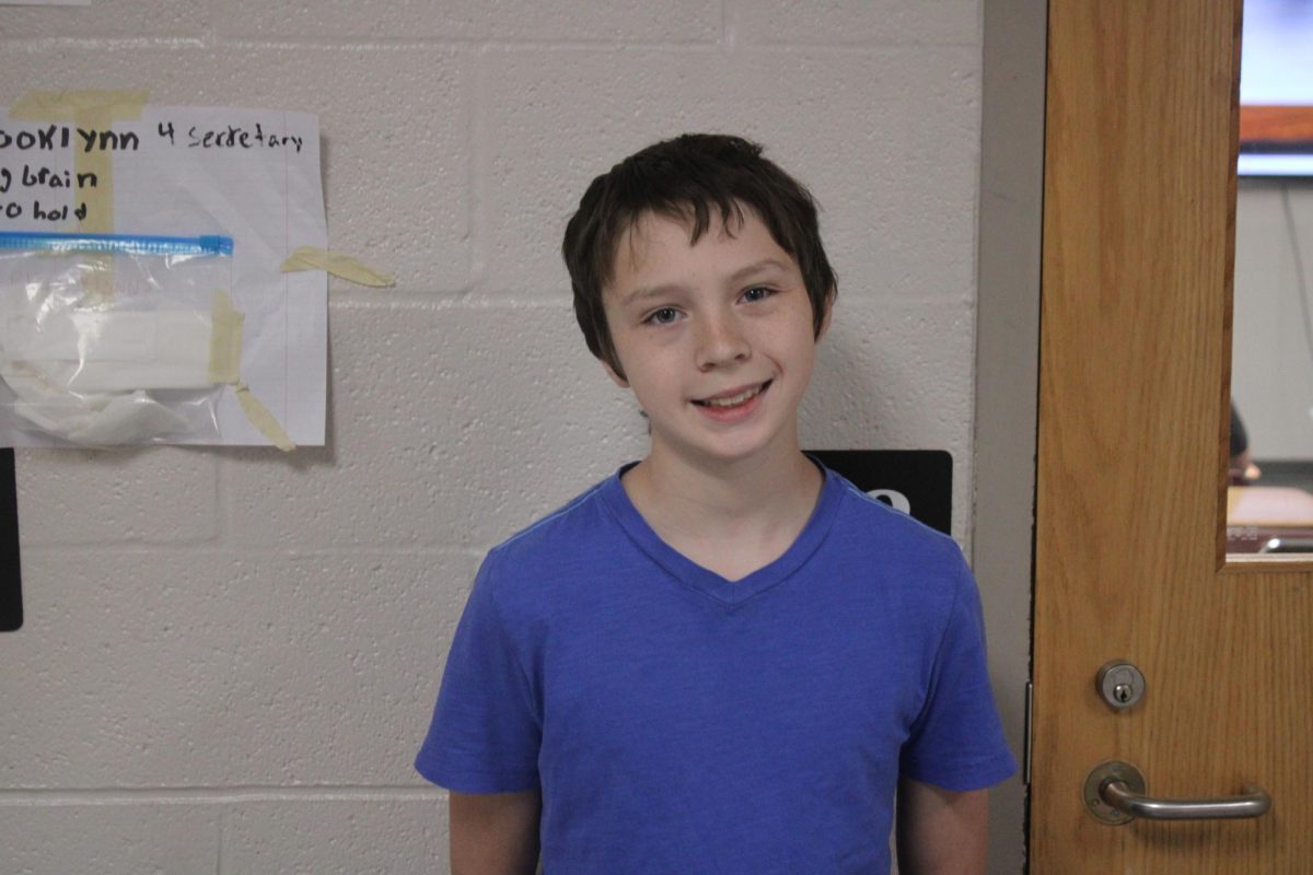 Jackson Simmons took home first place in the seventh and eighth-grade group at the Stephens County Science Fair.