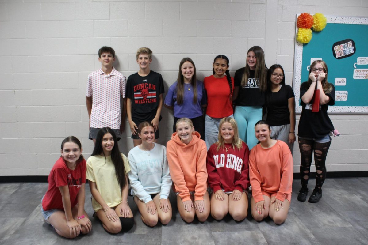 The eighth grade athletes in Duncan Middle School are preparing for high school sports.